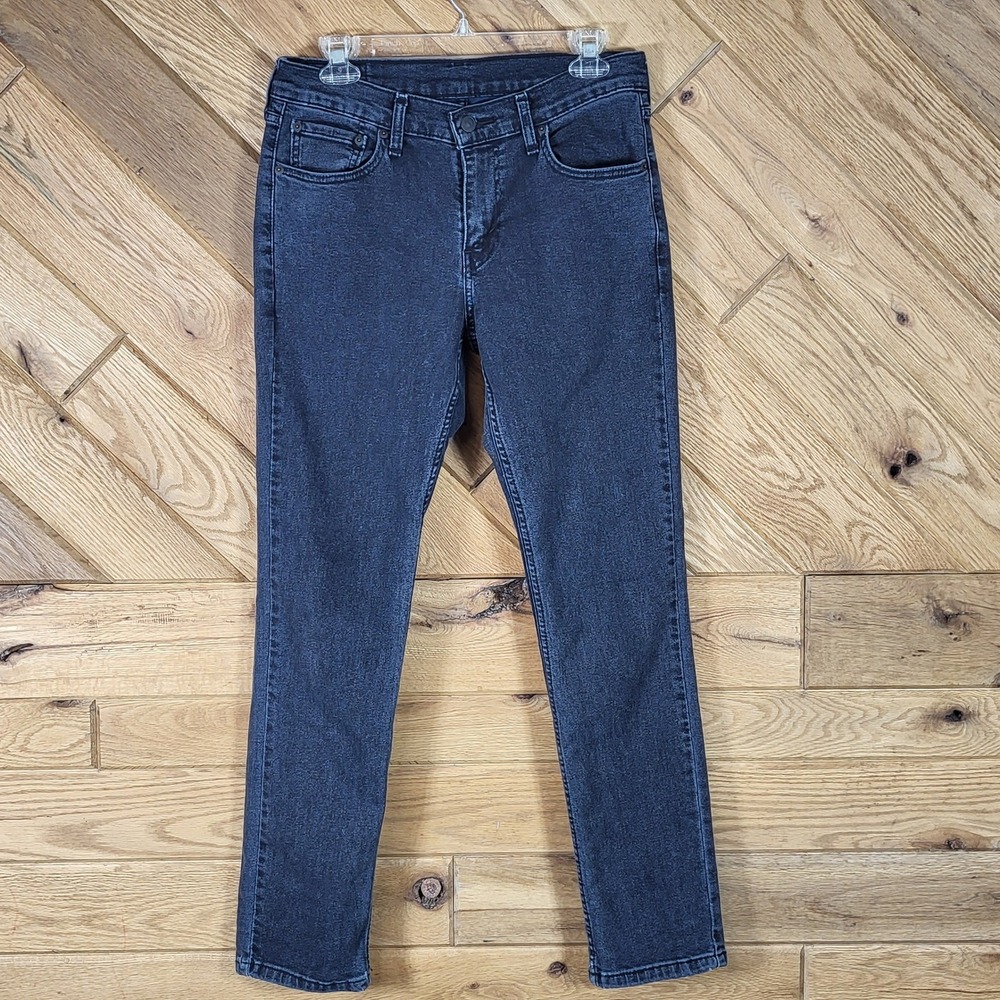 Levis 511 Slim Fit Jeans Mens 30x30 Stretch Dark Wash Charcoal Black Denim